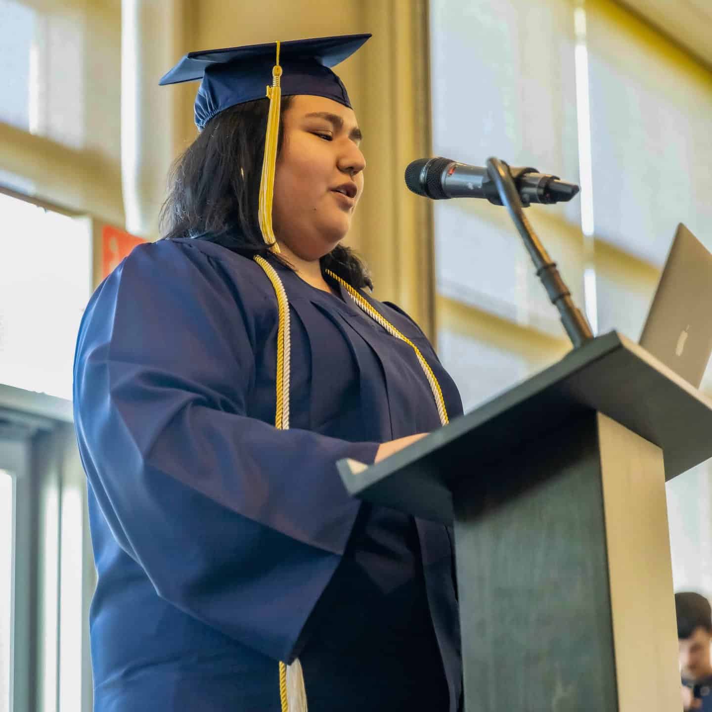 jade having a speech