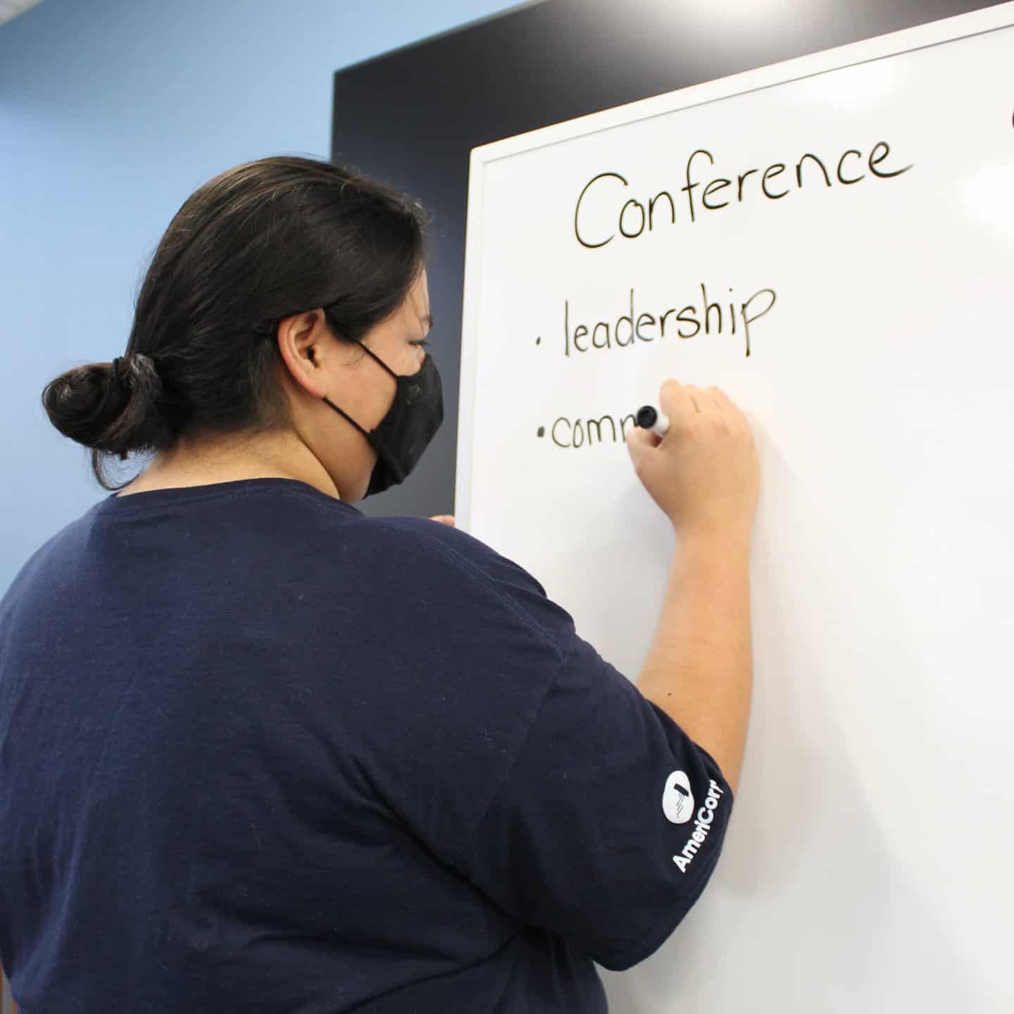 jade writing something