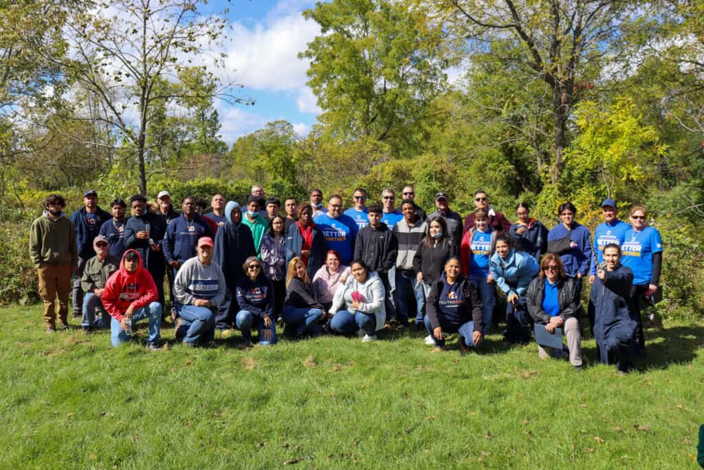 lyons wood forest preserve cleaning with old national bank